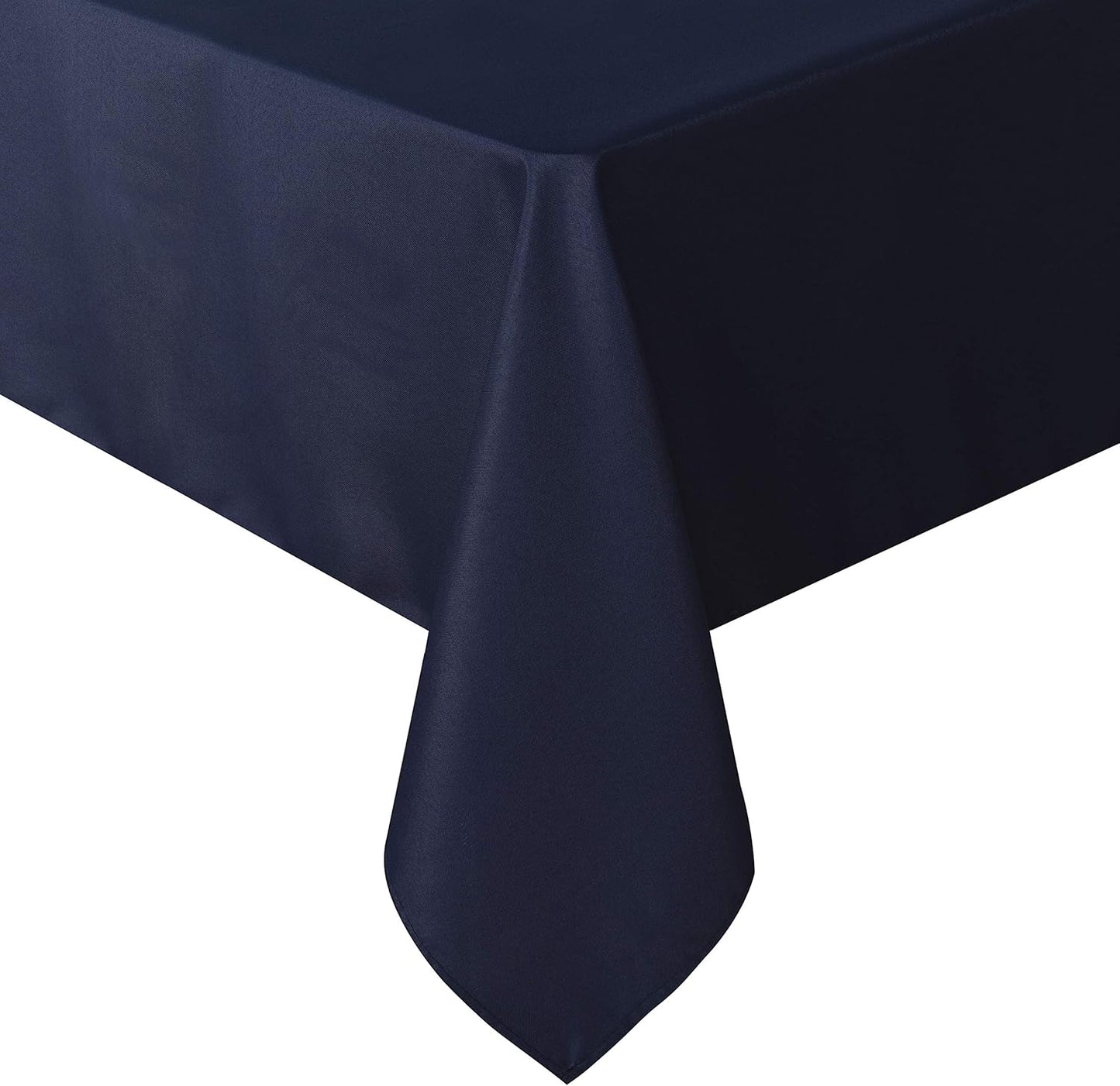 sancua Rectangle Tablecloth - 60 x 120 Inch - Stain and Wrinkle Resistant Washable Polyester Table Cloth, Decorative Fabric Table Cover for Dining Tables, Buffet Parties and Camping, Navy