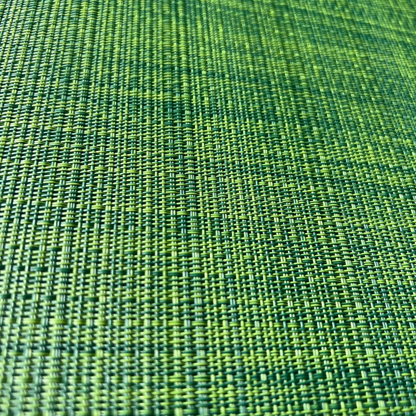 WAZAIGUR Placemats Set of 8 for Dining Table Heat-Resistant Washable Place Mats Woven Vinyl Kitchen Table Mats Easy to Clean,Hunter Green