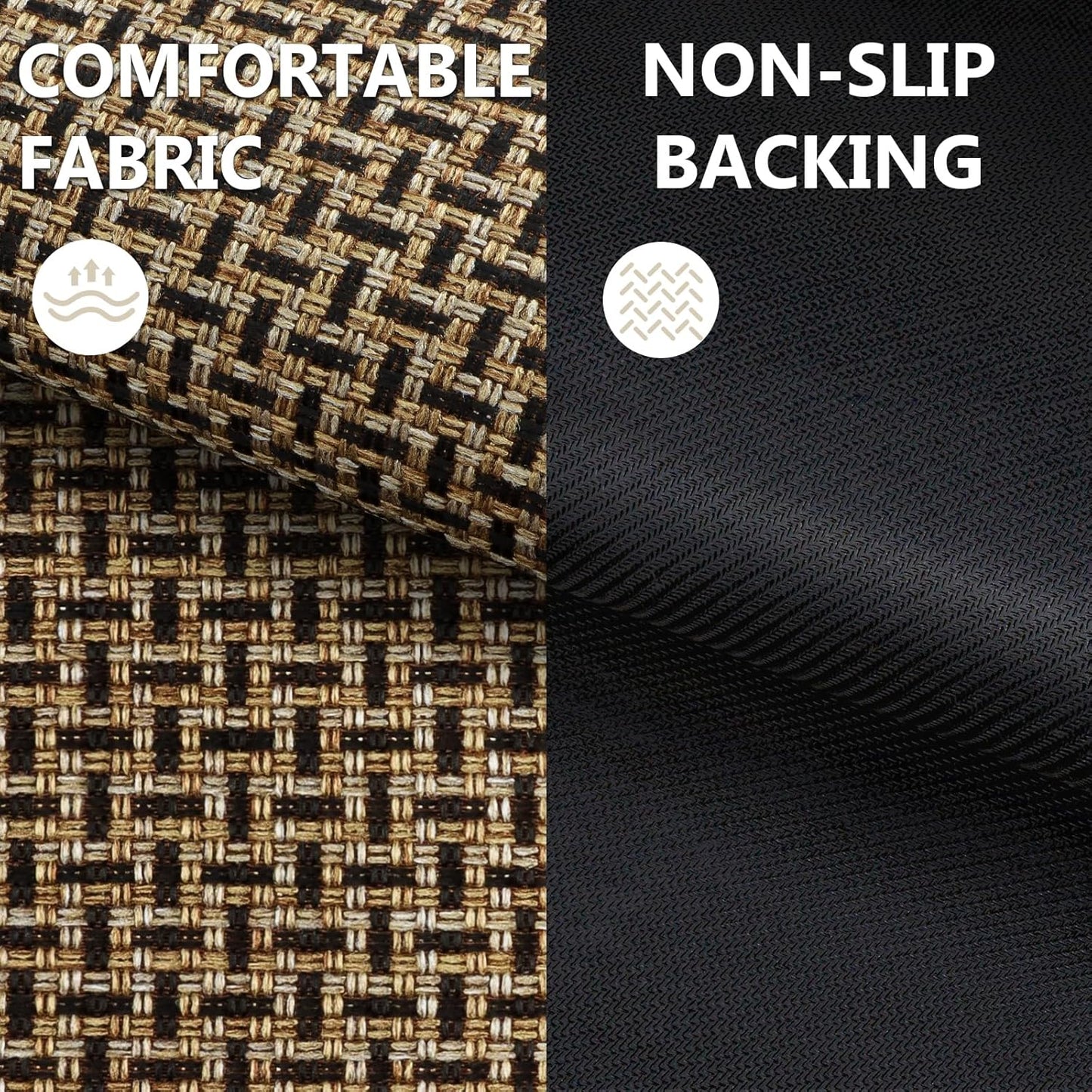 LEKEEPGO Door Mat Indoor Entrance 17"x29", Absorbent Indoor Door Mat, Non Slip Rubber Backing Inside Door Mats, Washable Floor Mat, Low-Profile Doormat for Front Door, Entryway, Entrance, Black