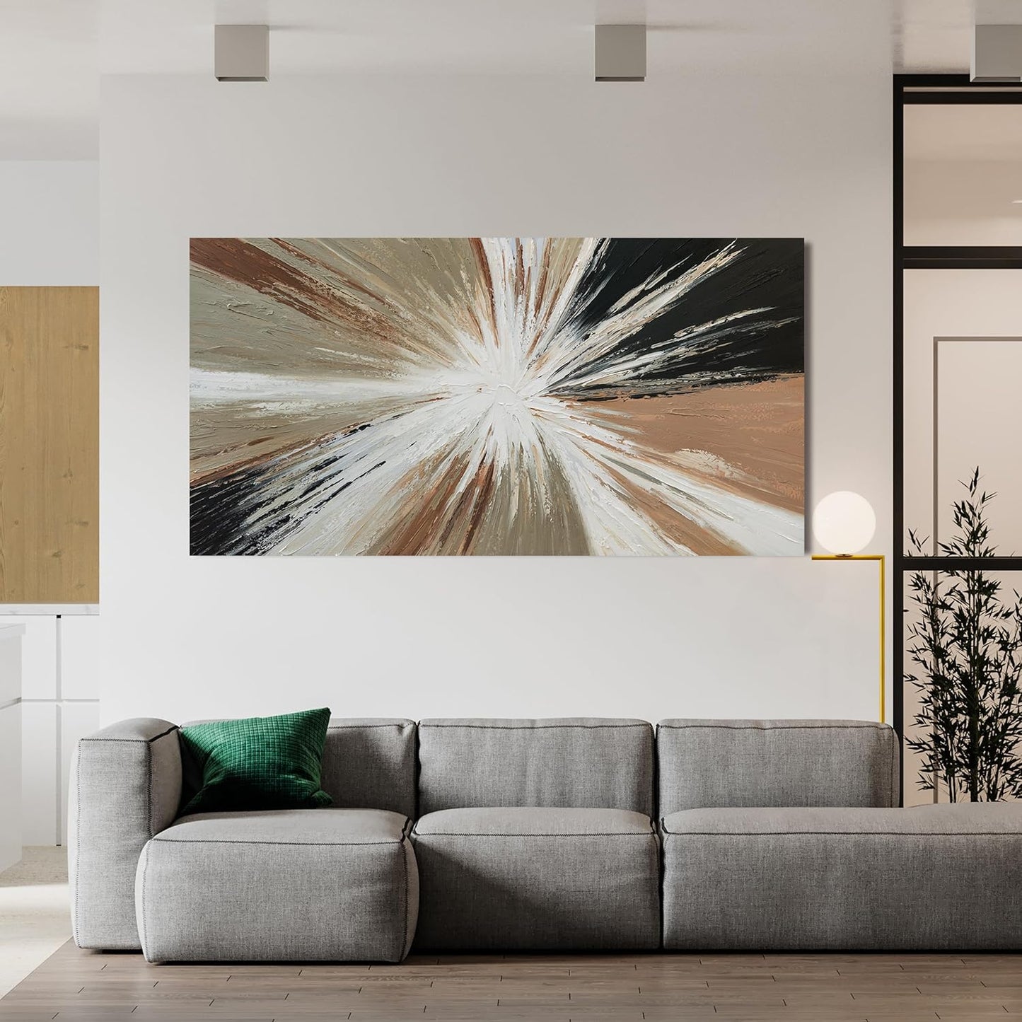 Abstract Canvas Wall Art Decor Canvas Art Wall Decor Black and White Wall Art Wall Art Pictures for Living Room Modern Abstract Wall Art Prints Artwork for Walls Bedroom Office Decor 20" X 40"