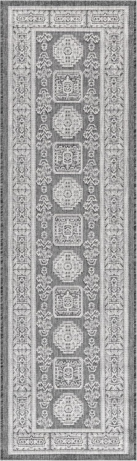 Keen Home Design Terrace Outdoor Runner Rug - 2x8 Washable Indoor/Outdoor Rug for Patio, Kitchen, Balcony, Beach, Garden, Deck and Porch, Size: 2'2"x7'7"