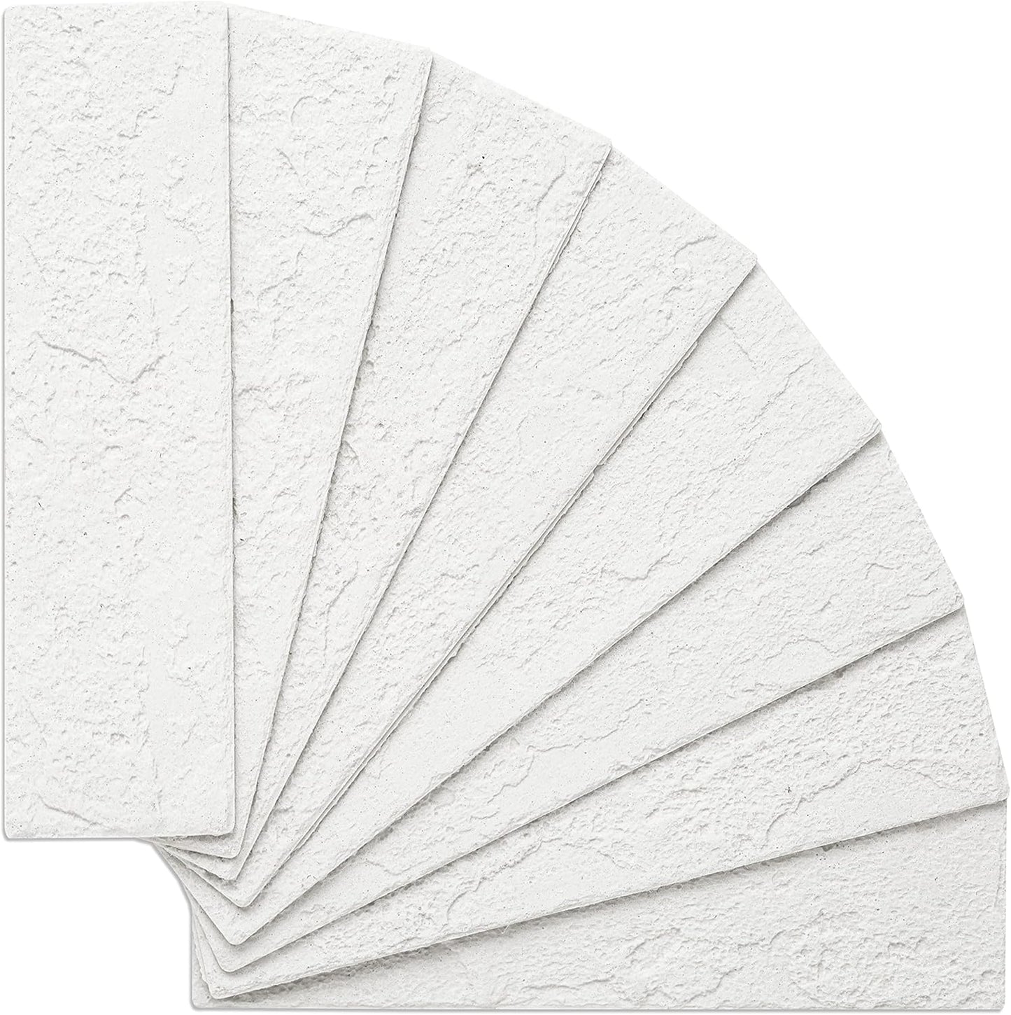 Vintage Faux Brick Wall Tiles, 3D Thin Brick Veneers for Bedroom, Bathroom, Kitchen, Fireplace and Fence Wall Panels (2, White)