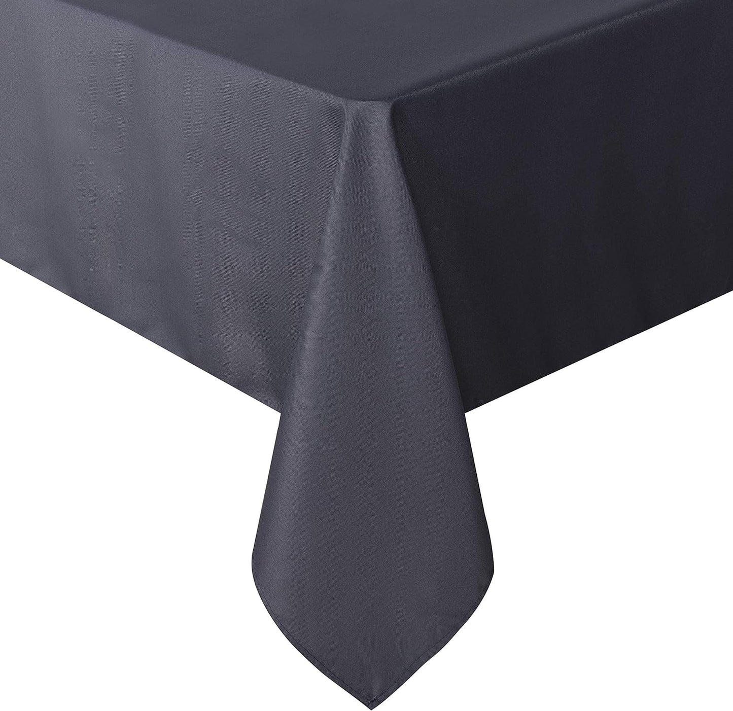sancua Rectangle Tablecloth - 60 x 120 Inch - Stain and Wrinkle Resistant Washable Polyester Table Cloth, Decorative Fabric Table Cover for Dining Tables, Buffet Parties and Camping, Grey