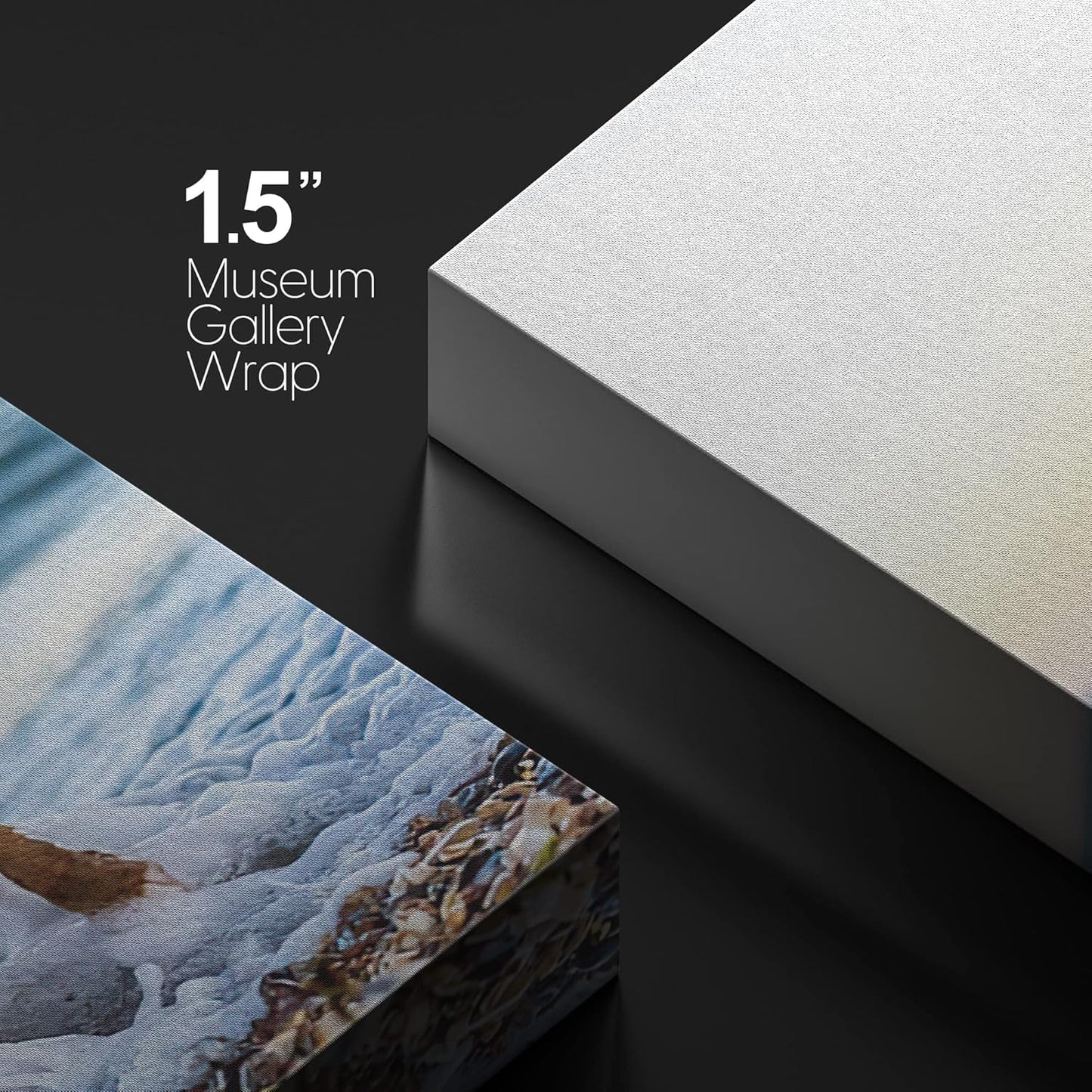 NWT Custom Canvas Prints with Your Photos for Pet/Animal, Personalized Canvas Pictures for Wall to Print Framed 18x12 inches