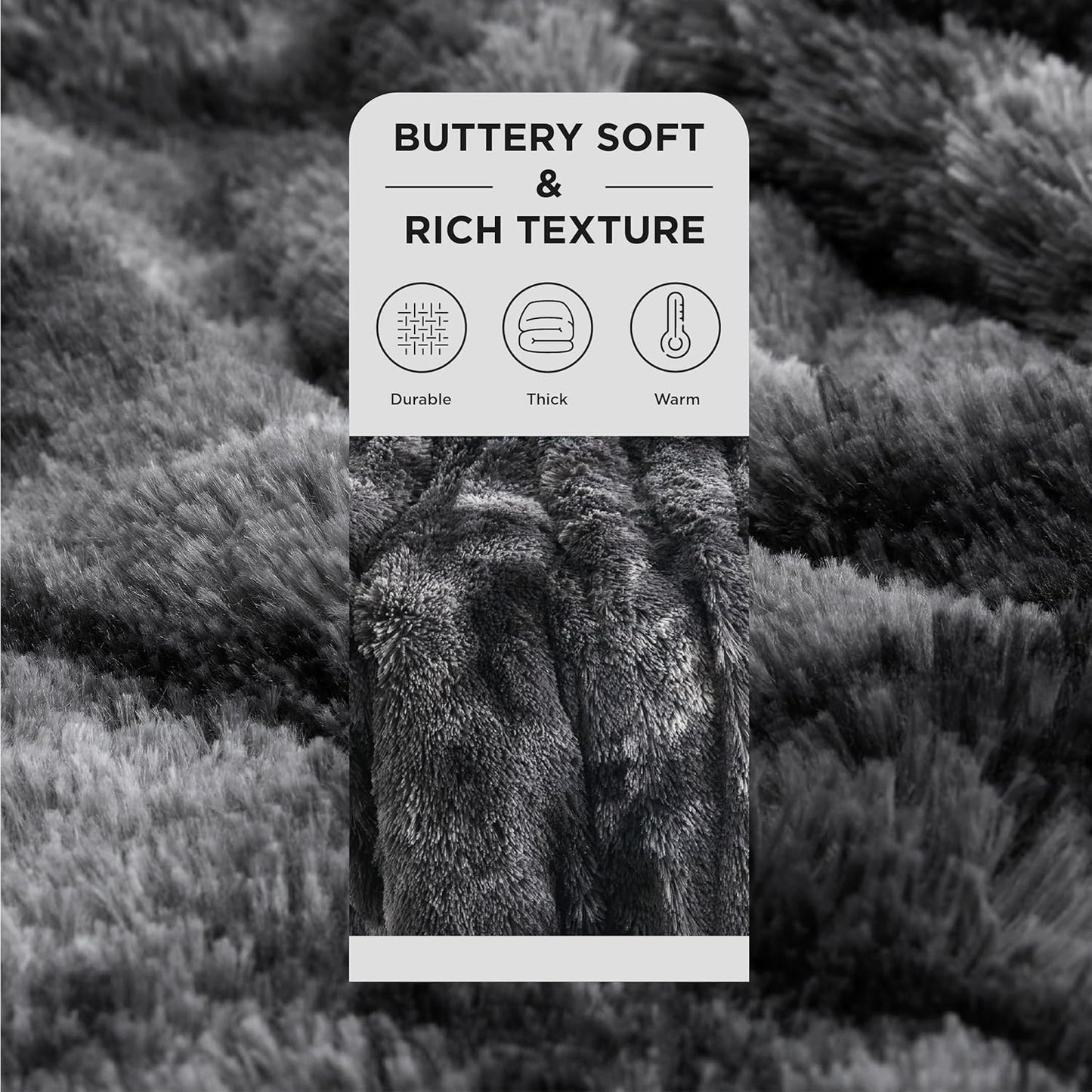 Bedsure GentleSoft Fuzzy Sherpa Faux Fur Twin Blanket Tie Dye Black Cozy Gifts for Boys Girls, Soft Fleece Plush Warm Thick Blanket Twin Size for Bed, Black Room Decor Dorm Essentials Gifts, 60x80