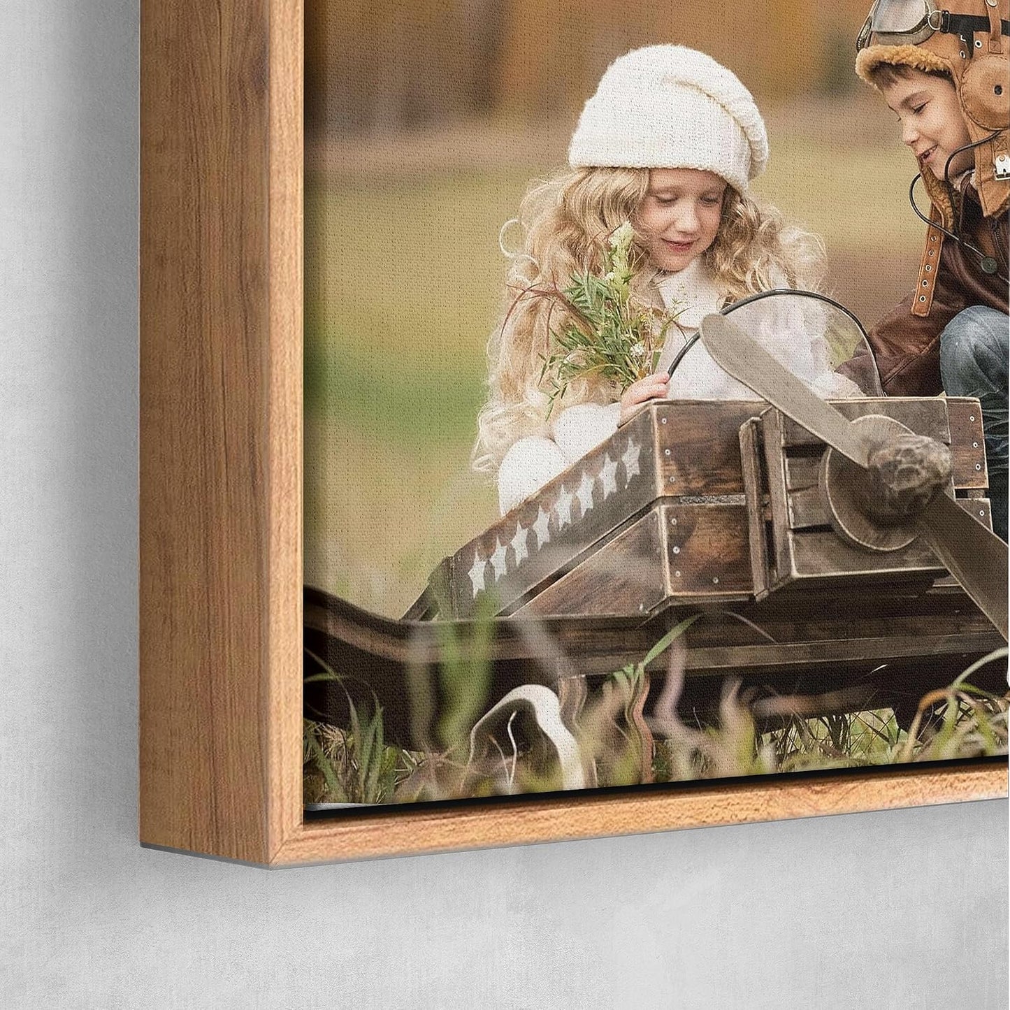 Personalized Custom Canvas Prints: Photo On Canvas (Light Brown, 10x10) Transform Your Photos into Stunning Framed Wall Art Digitally Printed Photo To Canvas Ideal for Home Decor, Gifts Keepsakes.
