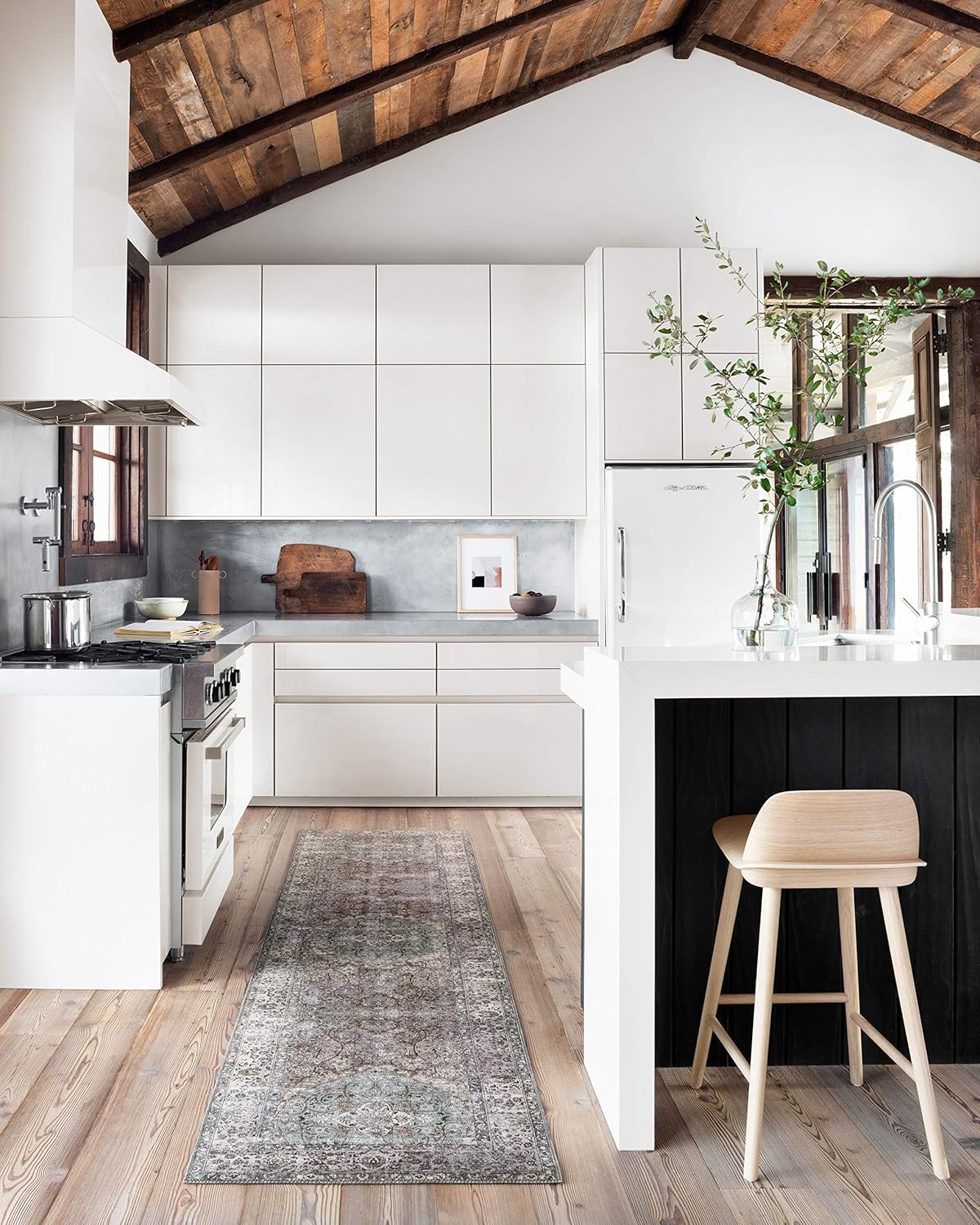 Loloi Layla Collection LAY-06 Taupe/Stone 9'-0" x 12'-0" .13" Thick Area Rug, Soft, Durable, Vintage Inspired, Distressed, Low Pile, Non-Shedding, Easy Clean, Printed, Living Room Rug