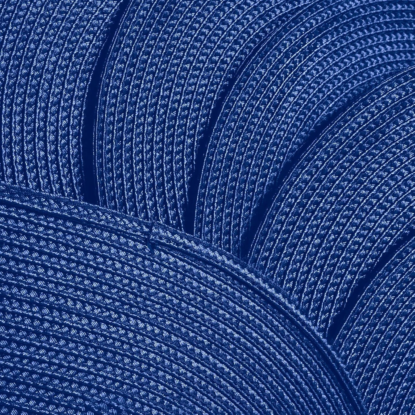 AHHFSMEI Placemats Set of 4 for Dining Table Washable Woven Vinyl Non-Slip 18x12 inches Placemat Heat-Resistant Durable Table Mats for Dining Table Easy to Clean(Navy Blue 4)