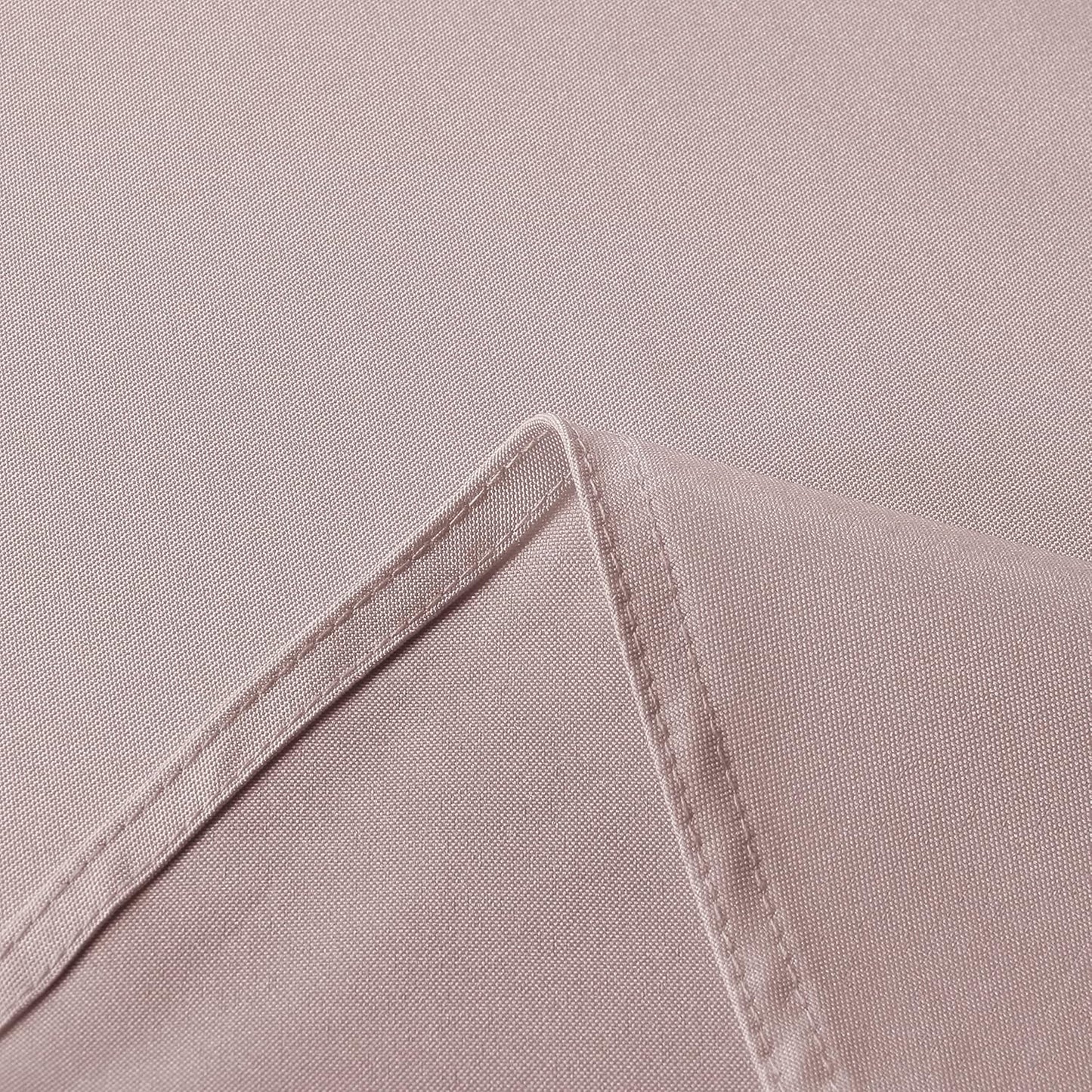 sancua Rectangle Tablecloth - 54 x 78 Inch - Stain and Wrinkle Resistant Washable Polyester Table Cloth, Decorative Fabric Table Cover for Dining Tables, Buffet Parties and Camping, Blush