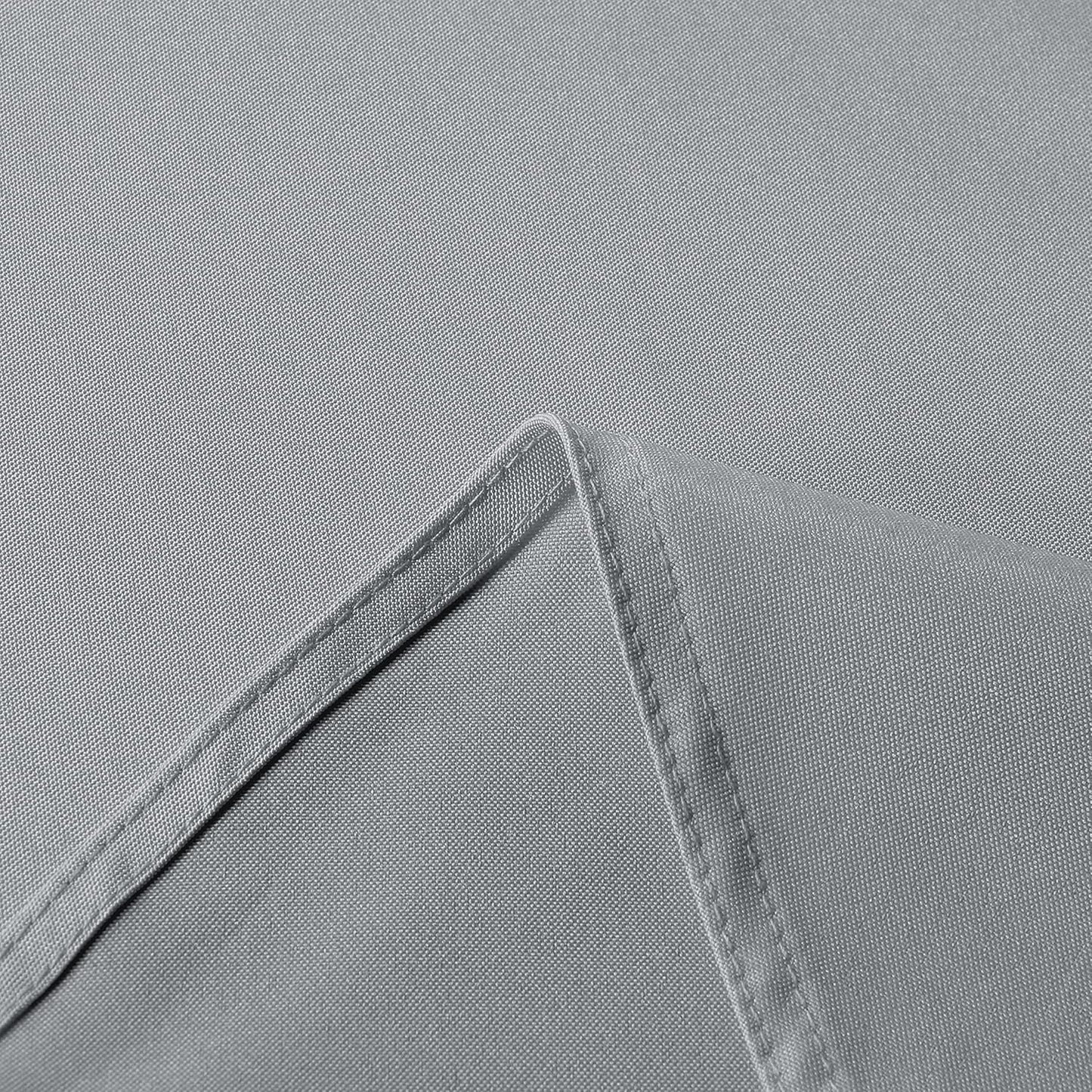 sancua Rectangle Tablecloth - 70 x 90 Inch - Stain and Wrinkle Resistant Washable Polyester Table Cloth, Decorative Fabric Table Cover for Dining Tables, Buffet Parties and Camping, Silver Grey