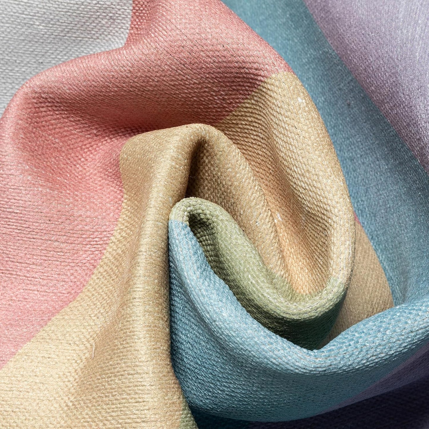 Well Woven Kids Rugs Rainbow 9'10" x 13' Multi Color Modern Flat-Weave Playroom Area Rug