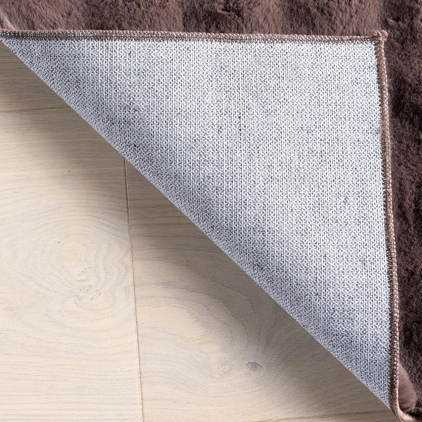 nuLOOM Jeni Checkered 3'9" x 6' Machine Washable Area Rug for Living Room Bedroom Dining Room Kitchen, Dark Brown